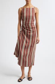 A.L.C. Naomi Stripe Linen Blend Dress