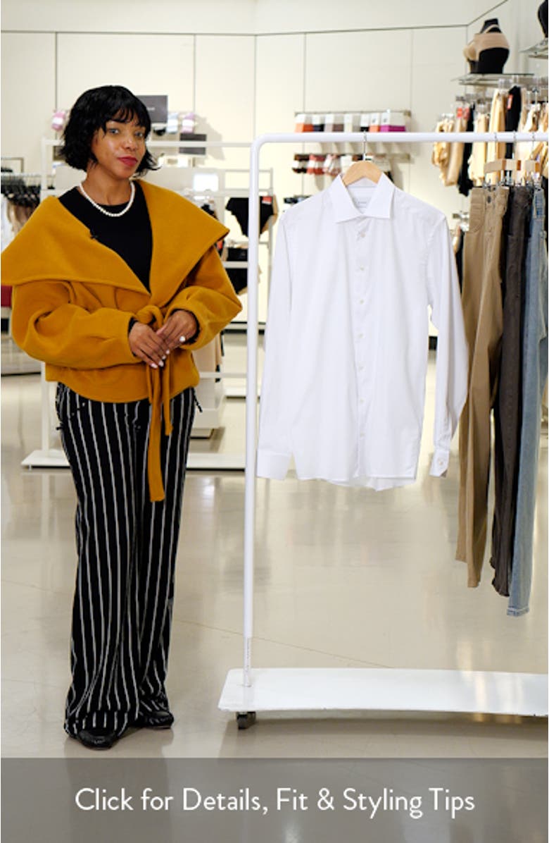 Contemporary Fit Solid Cotton Dress Shirt, sales video thumbnail