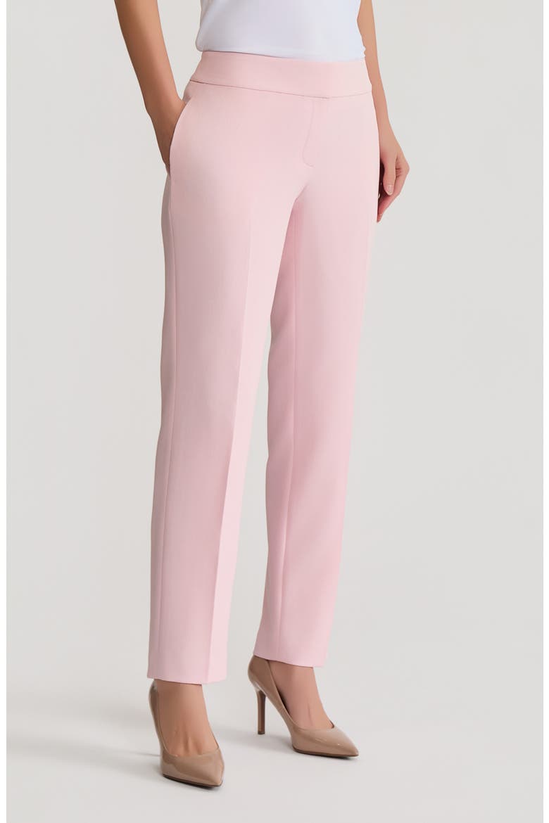 Flat Front Slim Pants, Alternate, color, TUTU PINK
