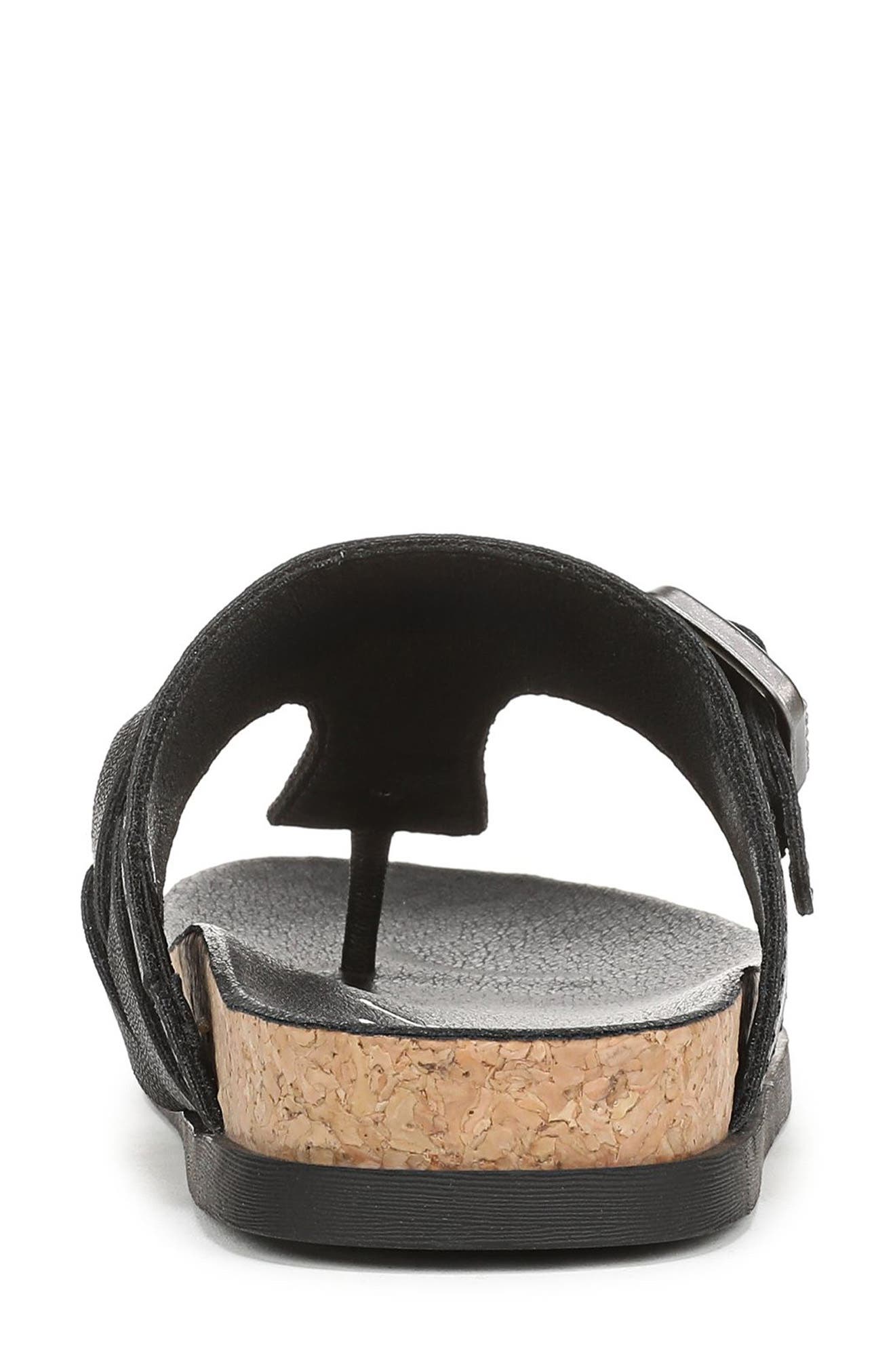 Blowfish Malibu Lakeshore Slide Sandal, Alternate, color, Black Faux Leather