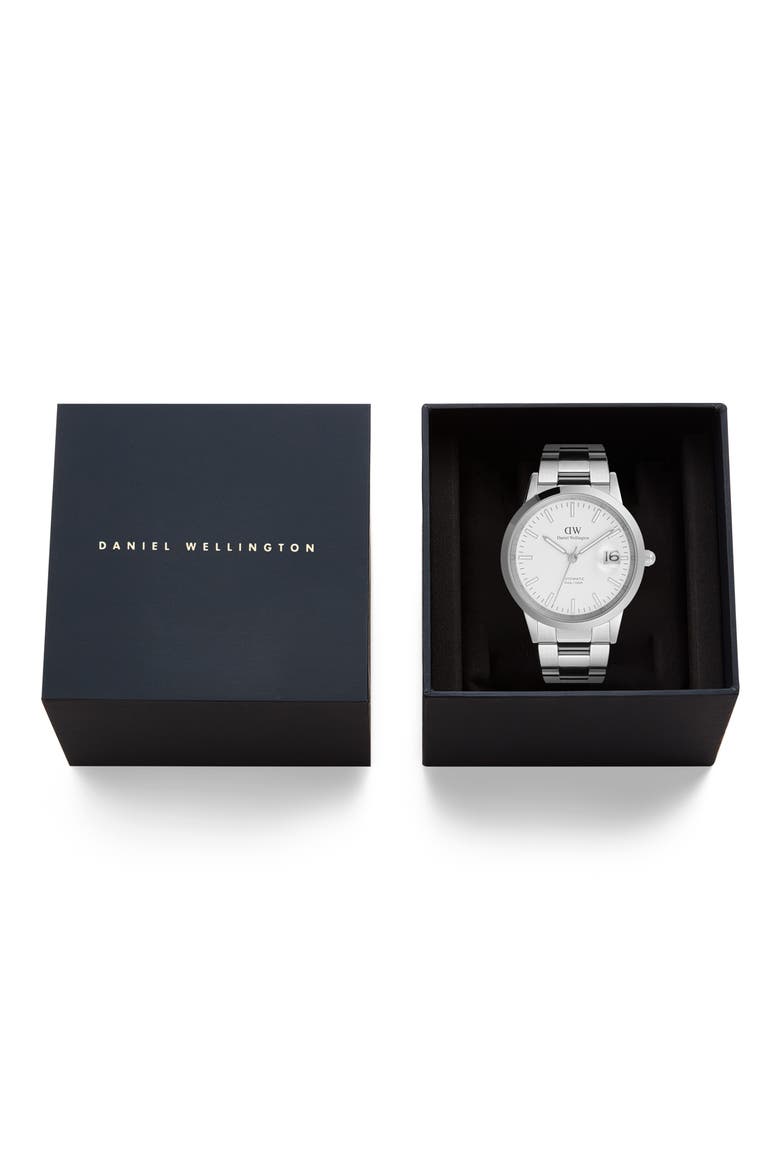 Iconic Link Automic Bracelet Watch, 40mm, Alternate, color, SILVER