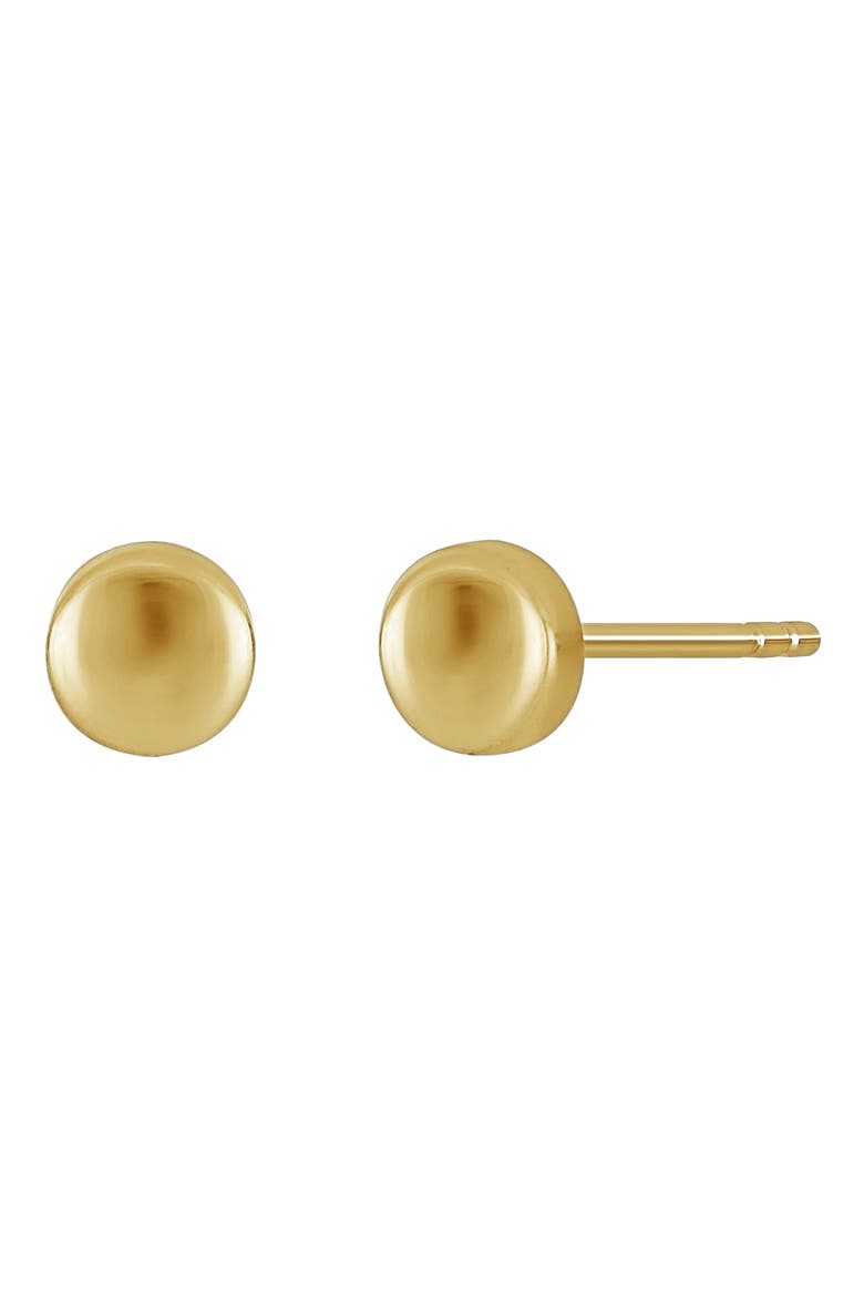 14K Gold Stud Earrings, Main, color, 14KY