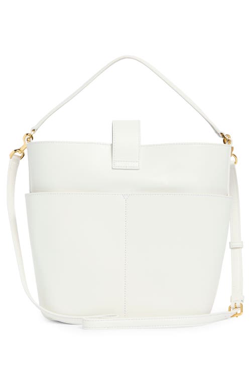Veronica Beard The Crest Lock Leather Bucket Bag