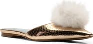 Frances Valentine Pauline Pom Pointed Toe Mule