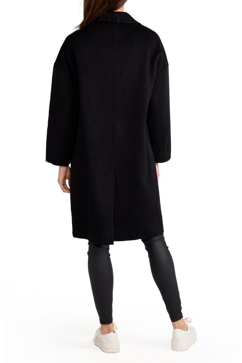 Amnesia Oversized Wool Blend Coat, Alternate, color, BLACK