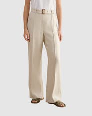 HOBBS LONDON Zainah High Waisted Wide Leg Trousers