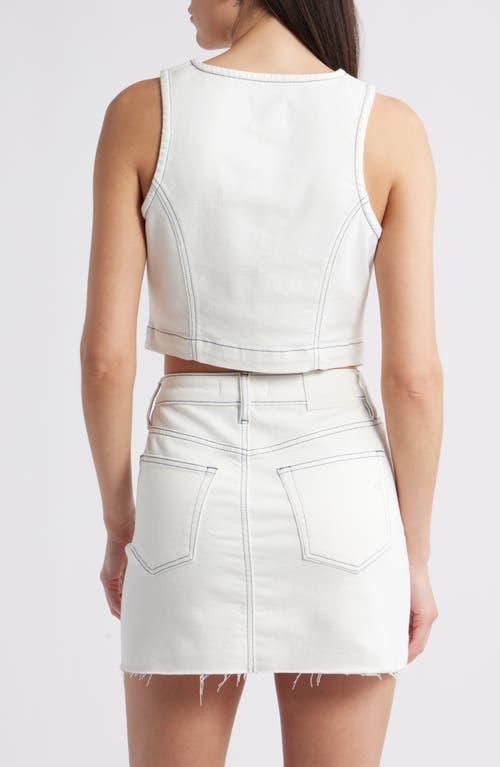 Hidden Jeans Crop Denim Vest