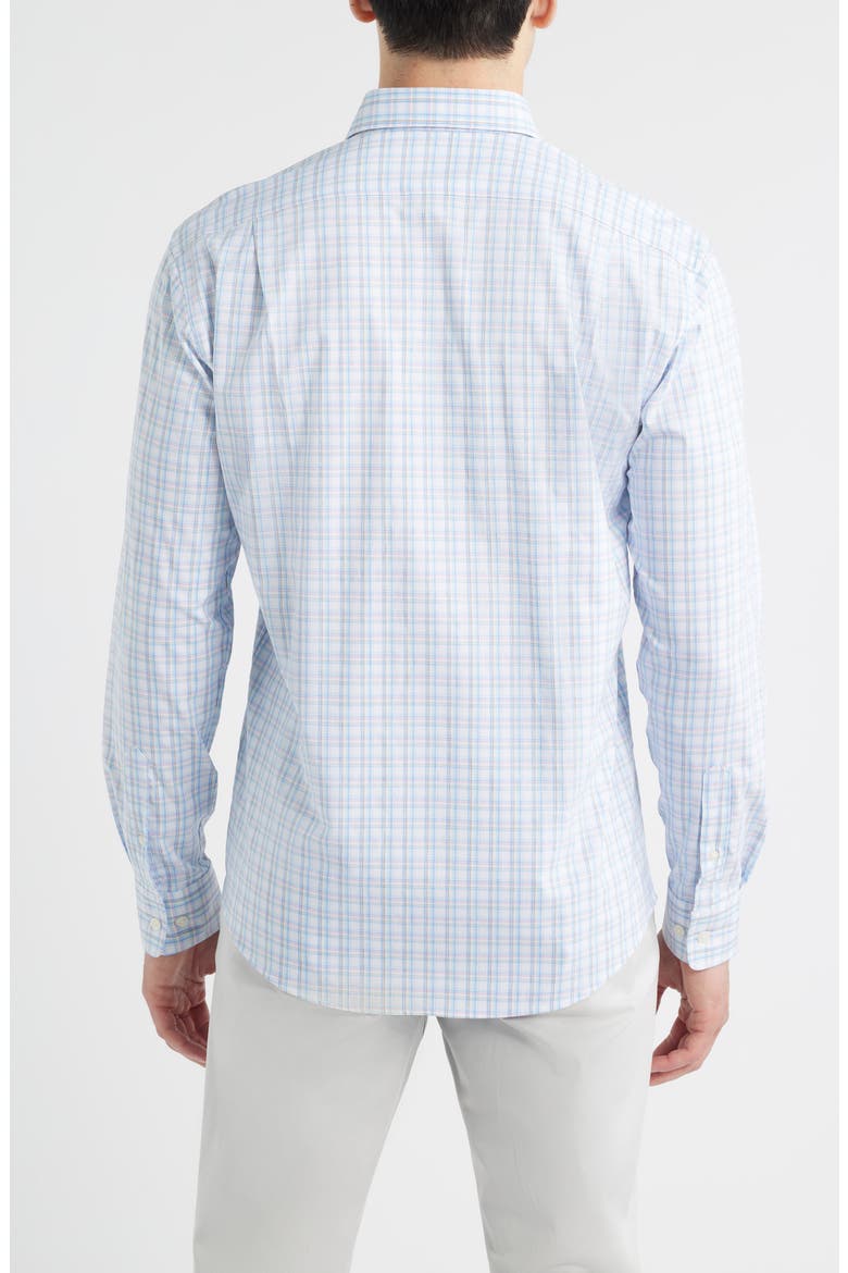 Salvadore Plaid Everyday Performance Button-Up Shirt, Alternate, color, WHITE