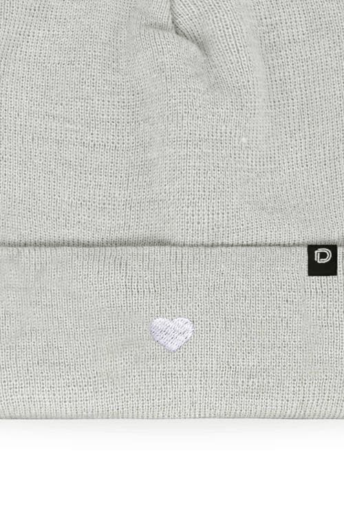 Dalix Lil Heart Beanie Cap In Gray