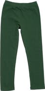Leveret Girls Cotton Leggings, Solid Colors
