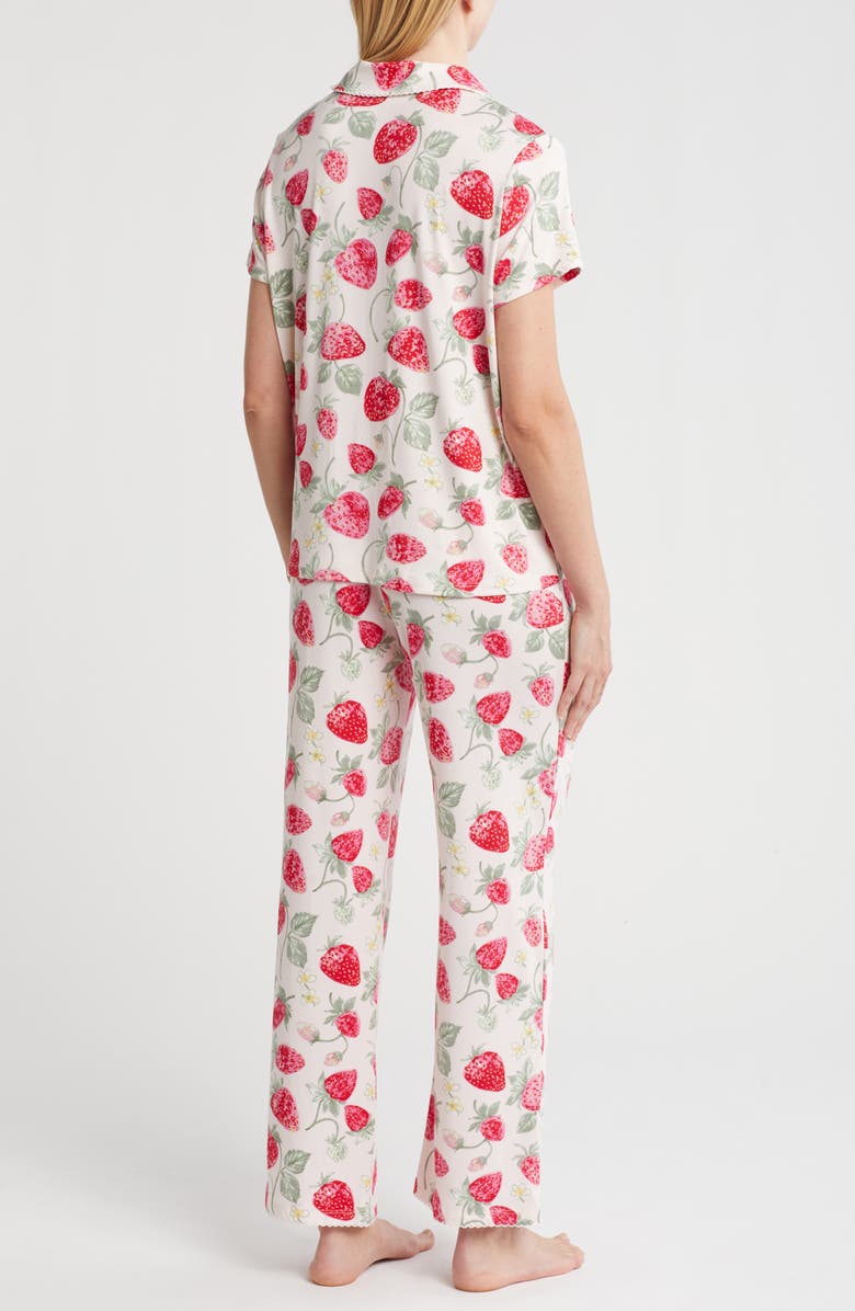 JACLYN Strawberry Short Sleeve Top & Pants Pajamas, Alternate, color,