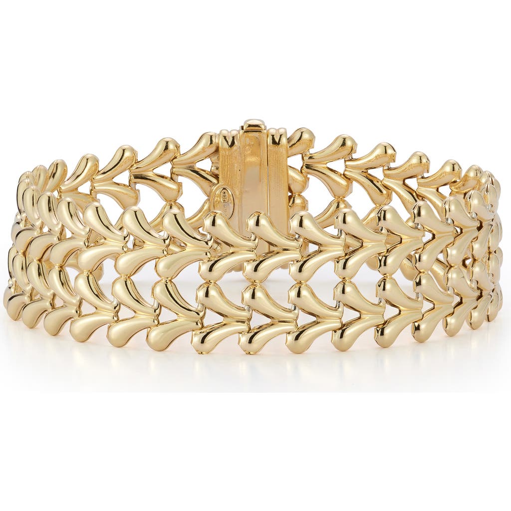 Sphera Milano Double Row Weave Bracelet In Gold