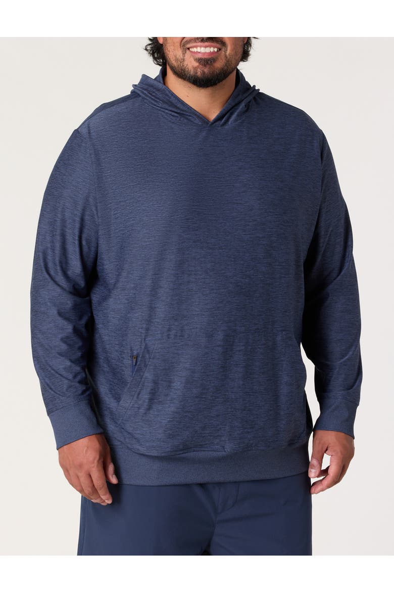 Big & Tall Lightweight Versatility Hoodie, Alternate, color, BLUE NIGHTS MARL