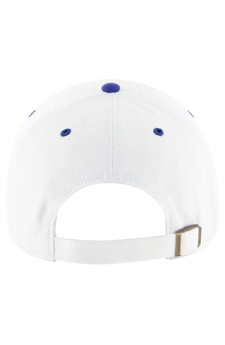 '47 Men's '47 White/Royal Indianapolis Colts Double Header Diamond Clean Up Adjustable Hat, Alternate, color, 