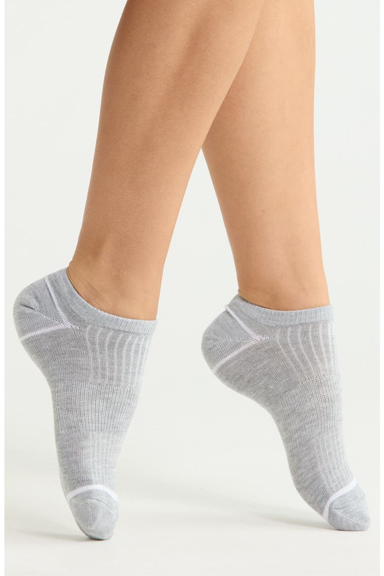 Assorted 5-Pack Rib Ankle Socks, Main, color, WHITE MULTI