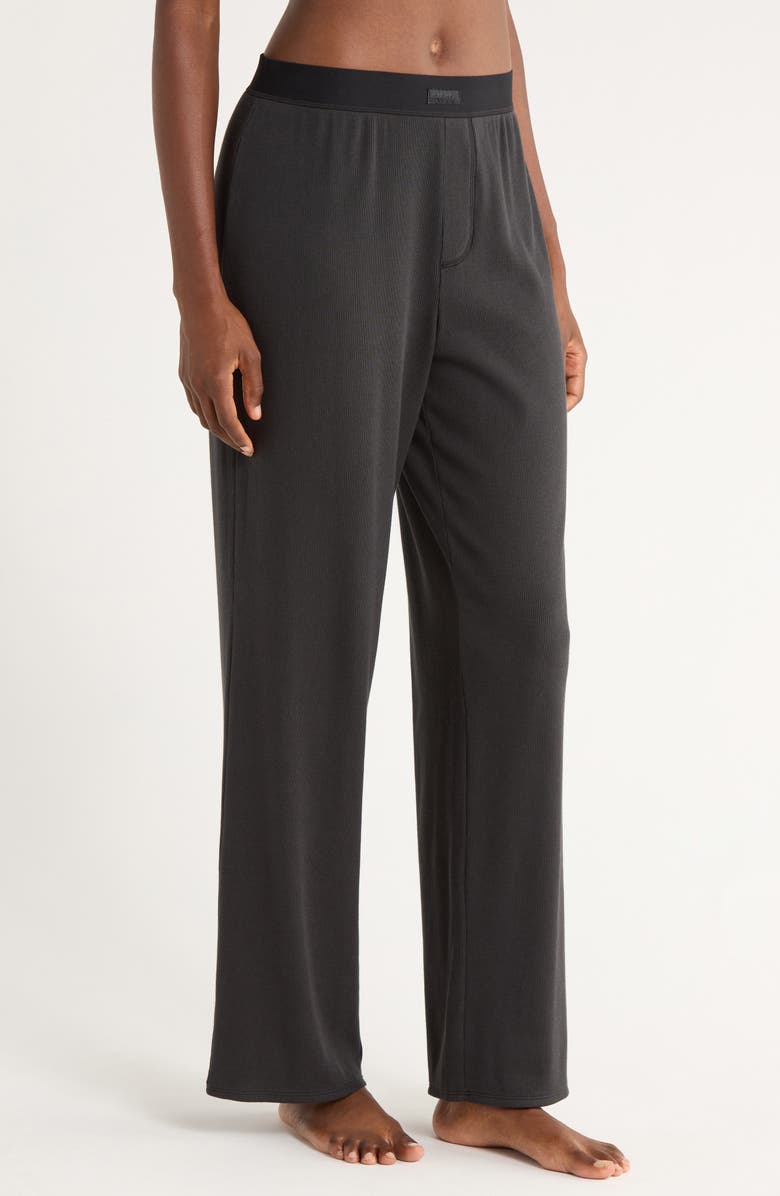Sheer Rib Pajama Pants