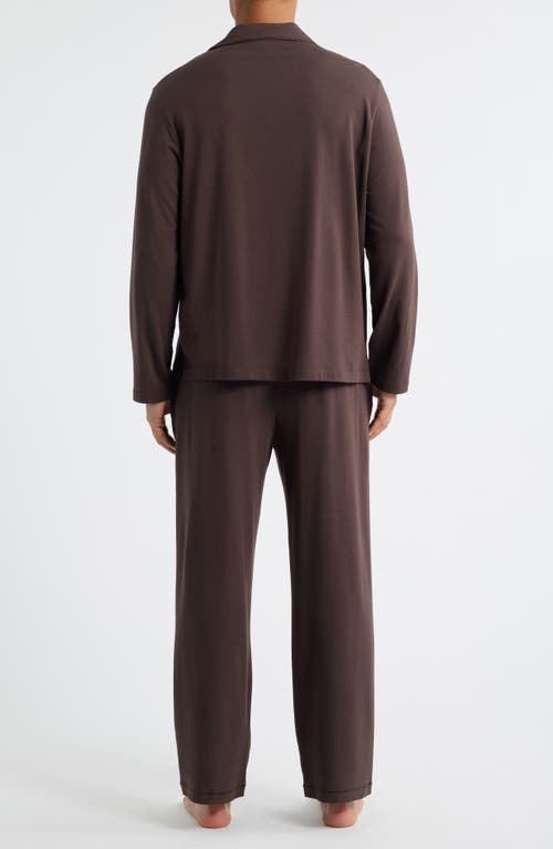 Skims Jersey Pajamas In Brown