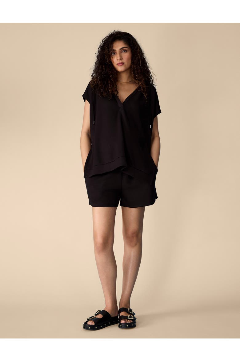 Smocked Waist Short, Alternate, color, Black
