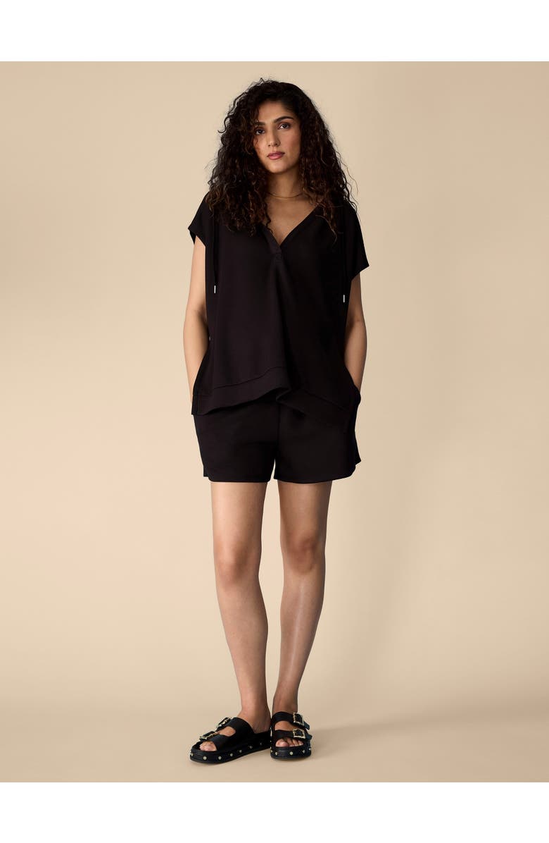 MOTHERHOOD MATERNITY Smocked Waist Short, Alternate, color, Black