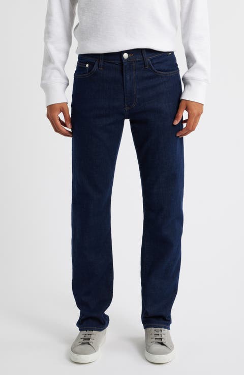 Zach Straight Leg Jeans (Rinse Feather Blue)