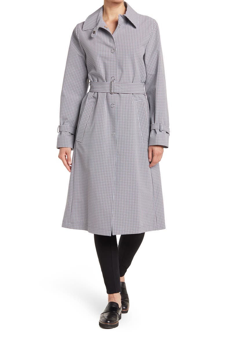 HUGO BOSS Cosephina Check Print Coat, Main, color, OPEN MISC