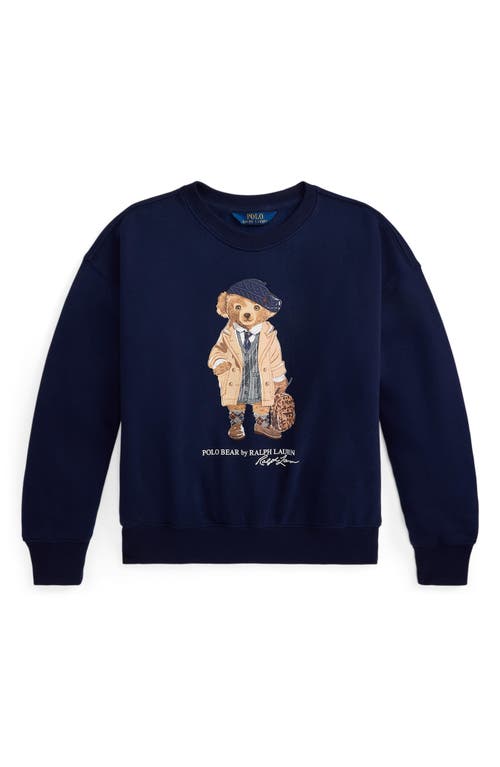 Polo Ralph Lauren Kids' Polo Bear Fleece Graphic Sweatshirt In Black