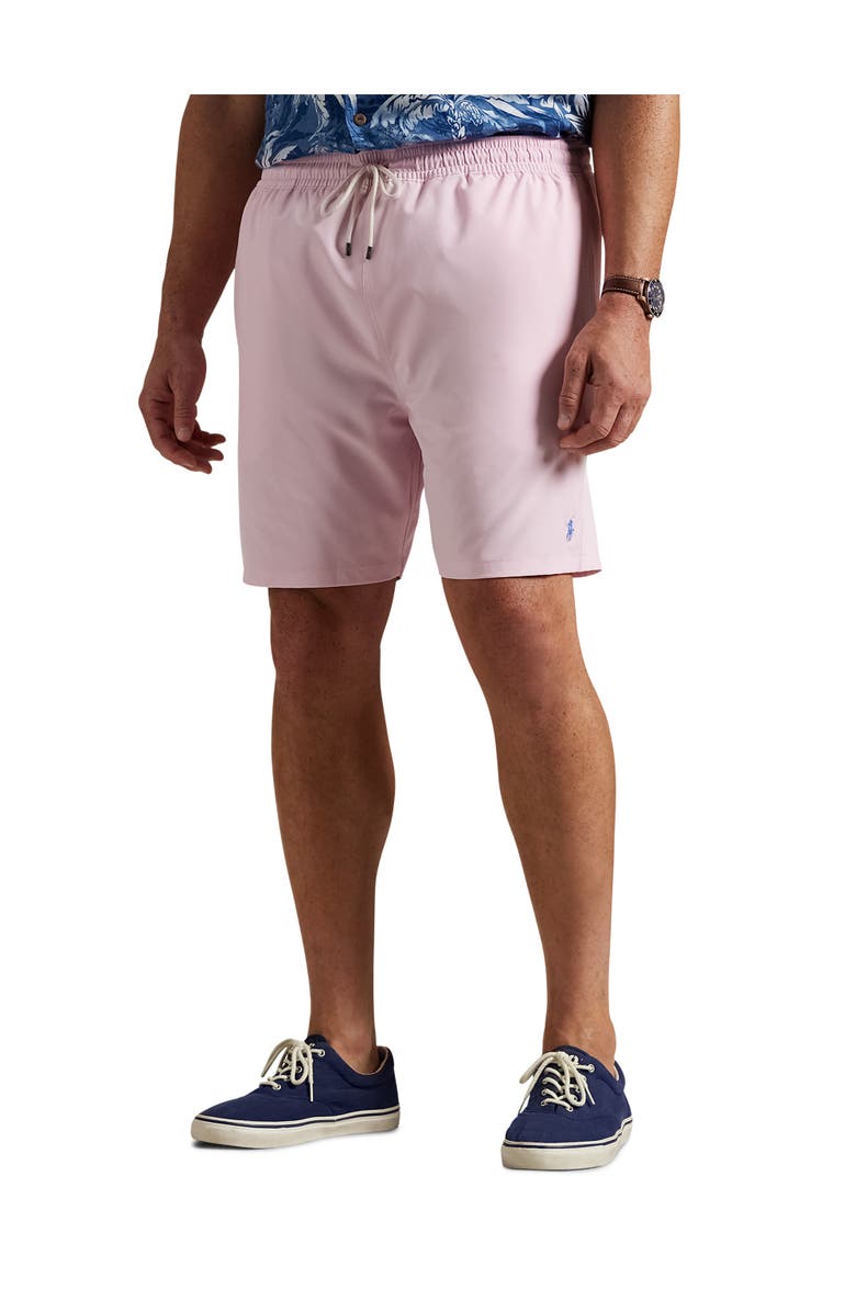 Polo Ralph Lauren Big & Tall Traveler Swim Trunks, Main, color, Carmel Pink