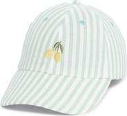 FRASIER STERLING Amalfi Lemon Canvas Adjustable Baseball Cap