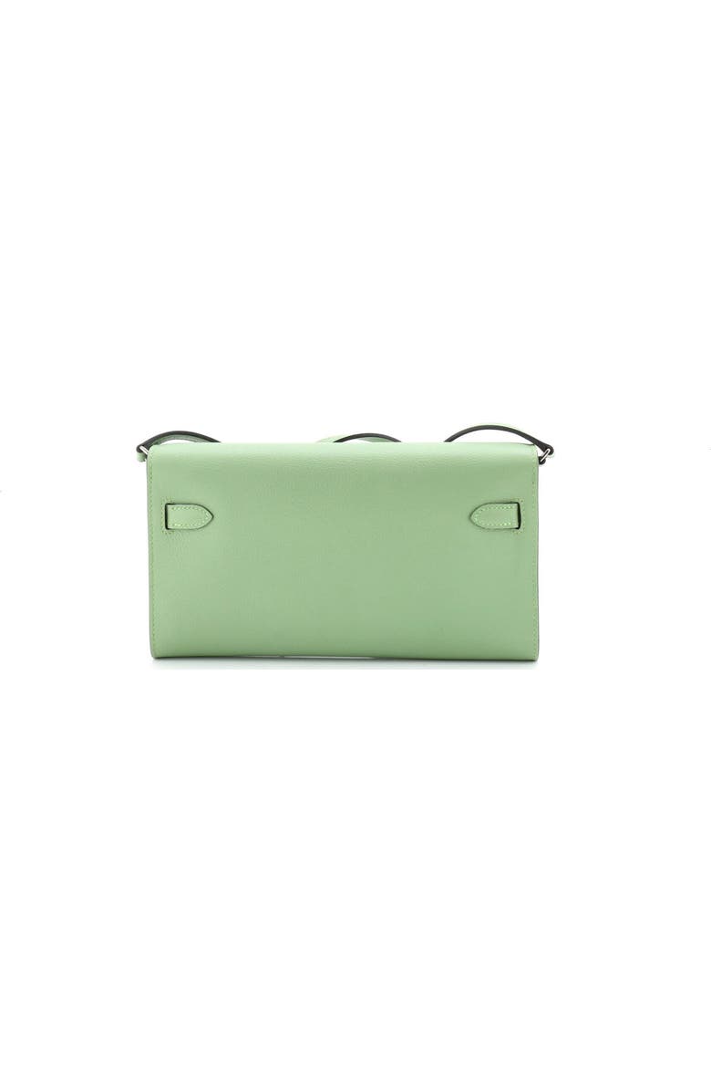 Pre-Owned Hermes Kelly To Go Wallet Evercolor, Alternate, color, Vert Criquet