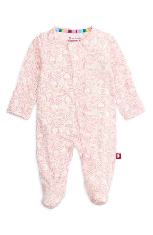 Magnetic Me Babies'  Herds Of A Feather Footie In Pink