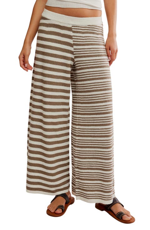 Allyson Stripe Wide Leg Pants