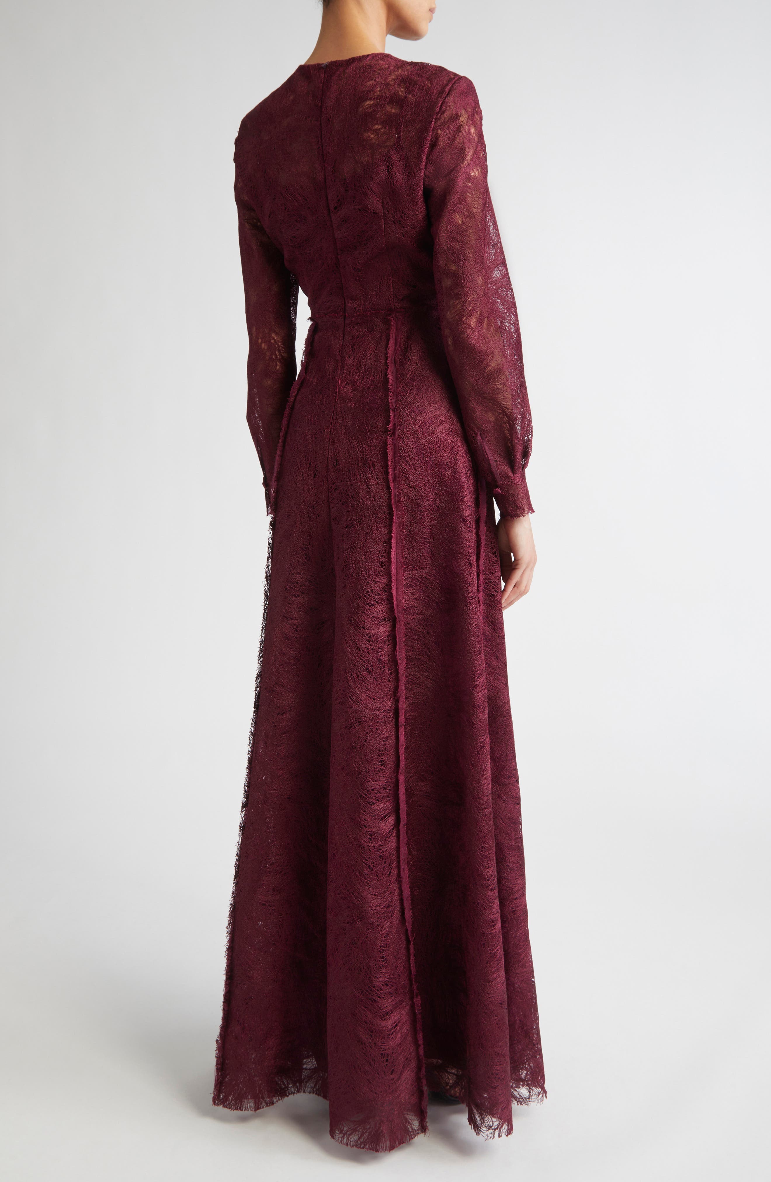 Long Sleeve Lace Gown - image 2