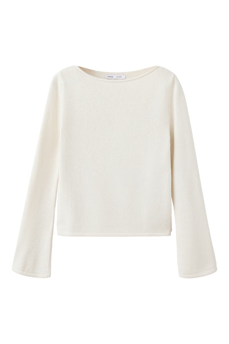 Boat Neck Sweater, Alternate, color, ECRU