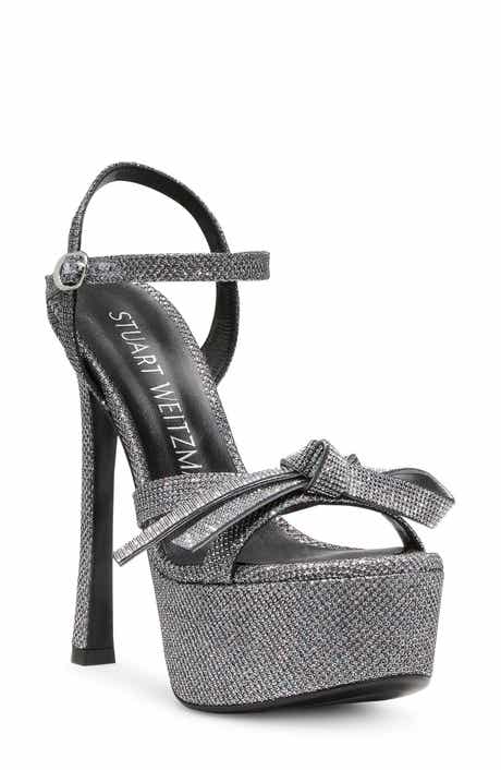 Stuart Weitzman Mega Bow Platform Sandal