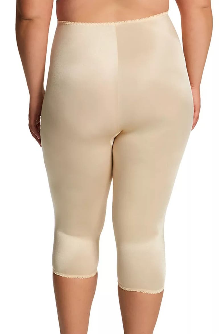 Light Shaping Capri Pant Liner With Satin 4-Way Stretch, Alternate, color, Beige