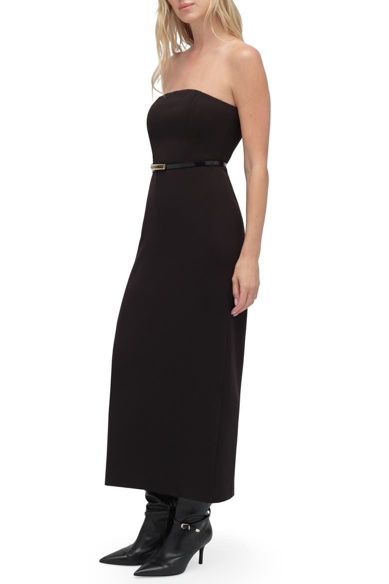 The Willow Strapless Maxi Dress, Alternate, color, BLACK
