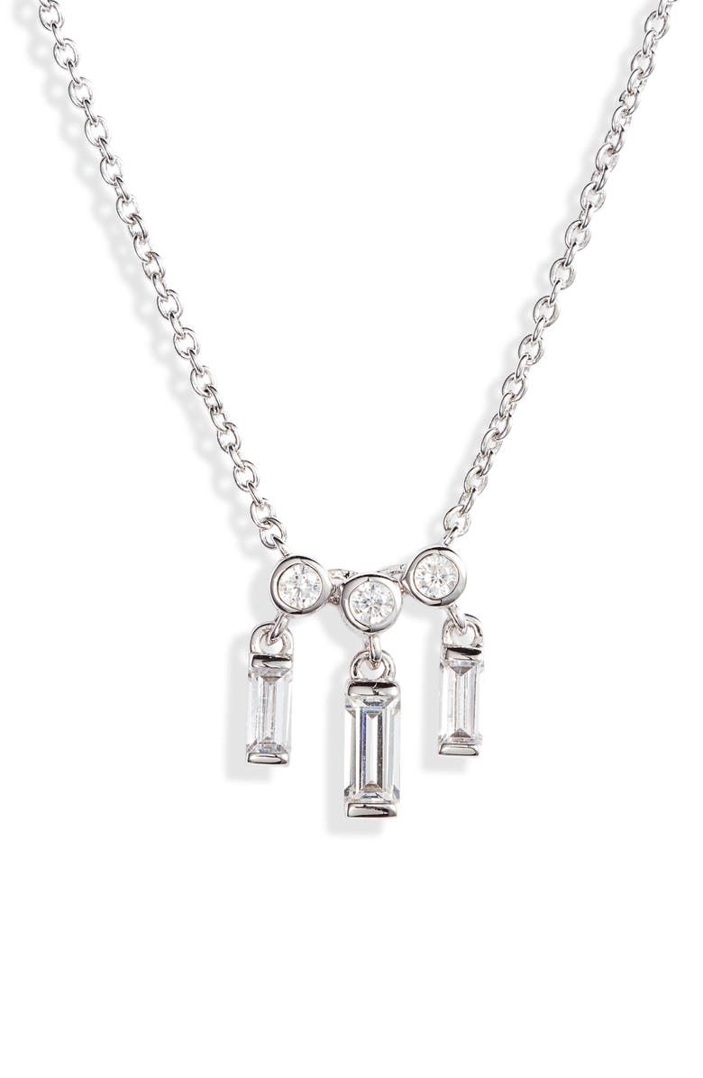 Nadri Mercer Small Shaky Frontal Necklace, Main, color, 