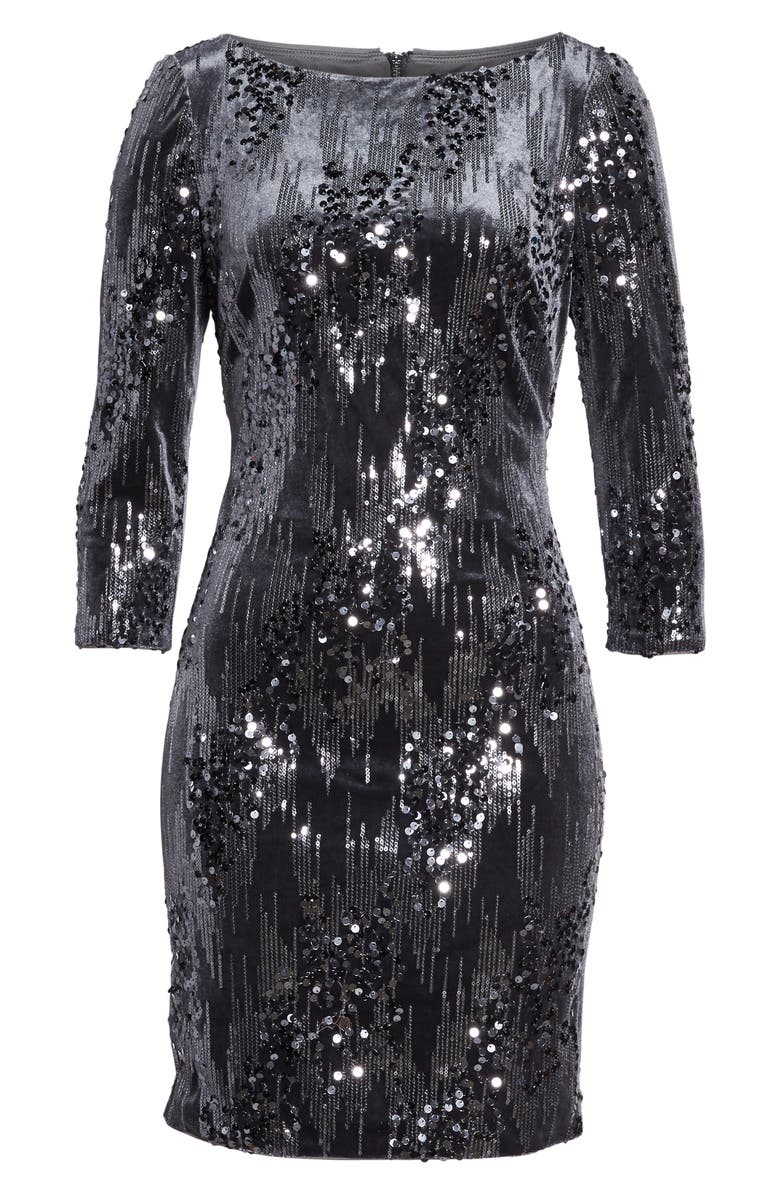 Eliza J Sequin Sheath Dress, Alternate, color, 