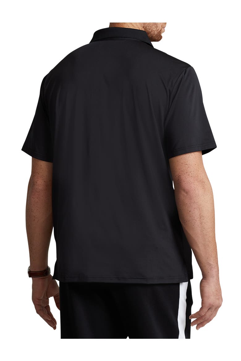 Big & Tall Performance Polo Shirt, Alternate, color, BLACK