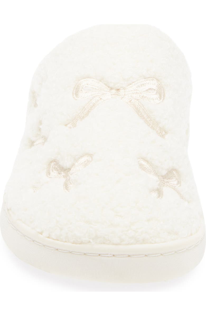 MIA Cozi Slipper, Alternate, color, Light Tan Multi Bow