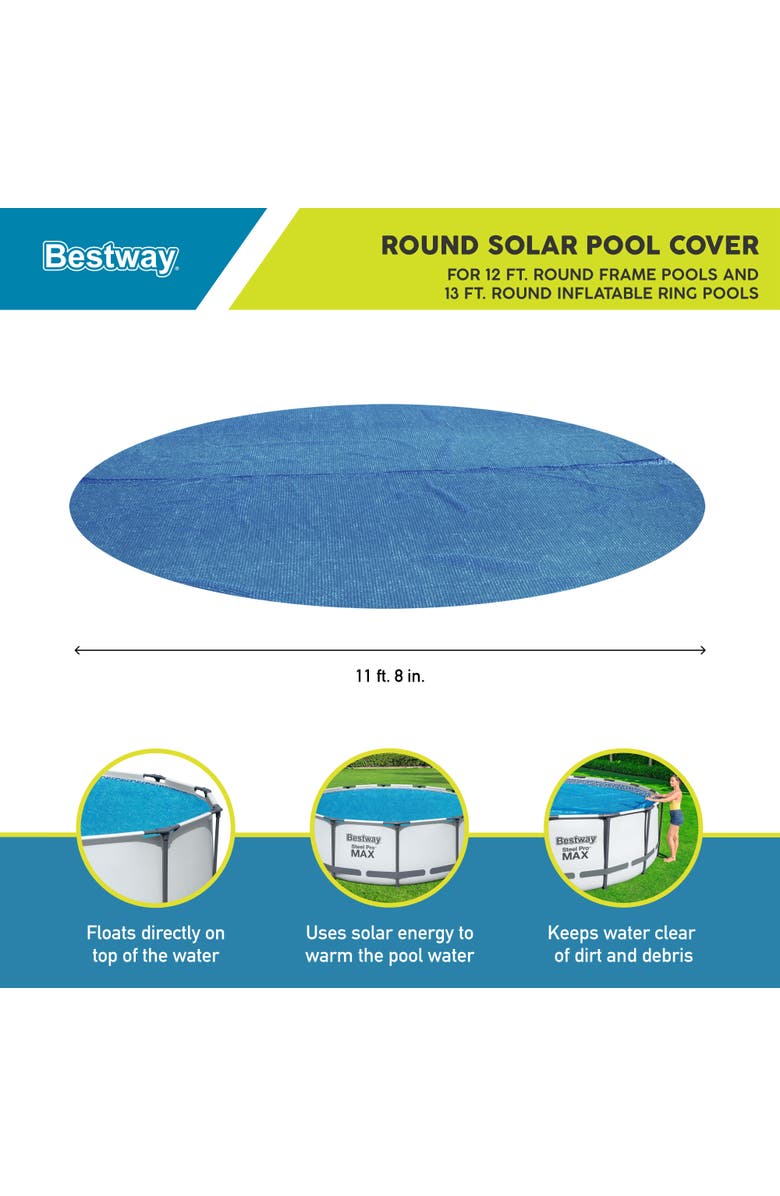 Flowclear Bestway Flowclear Solar Pool Cover, 12 Ft., Alternate, color, 