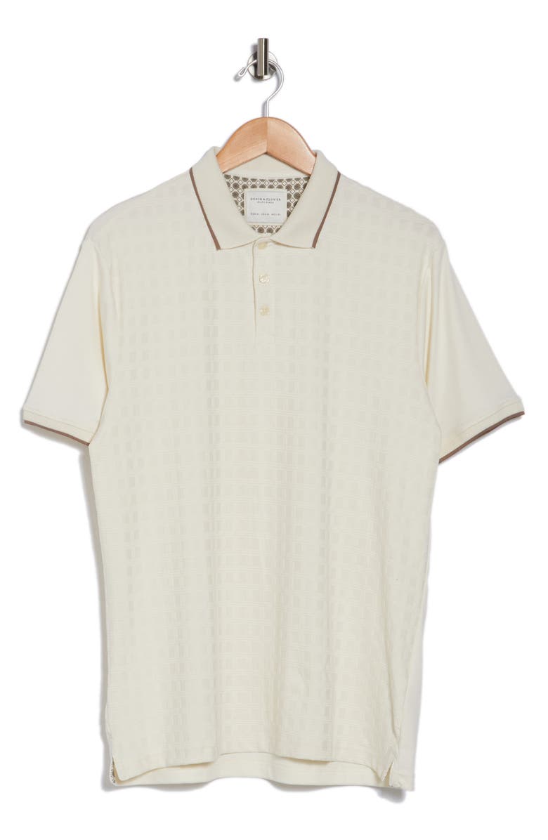 DENIM AND FLOWER Textured Tip Polo, Alternate, color,