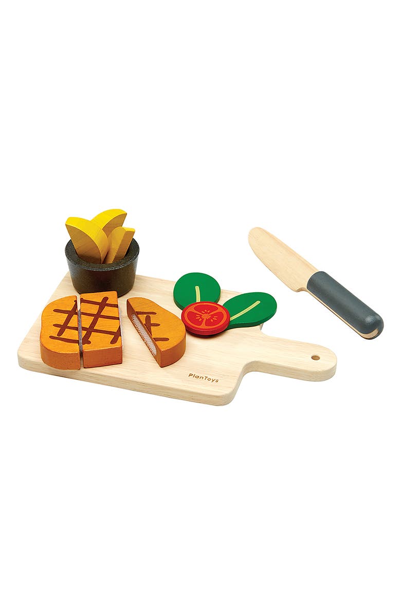 PlanToys<sup>®</sup> Steak Dinner Playset, Main, color, Assorted