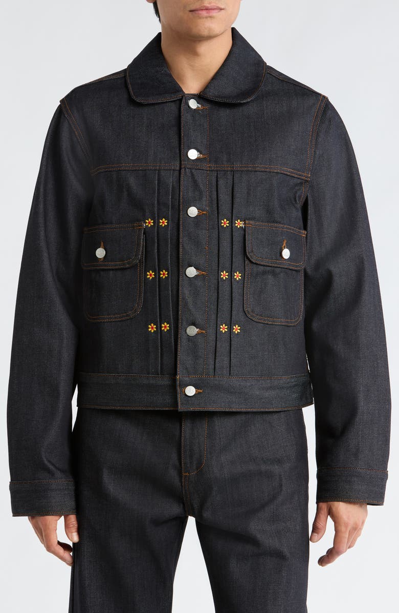 Nothing Grows Overnight Growth Denim Jacket, Alternate, color, Raw Denim