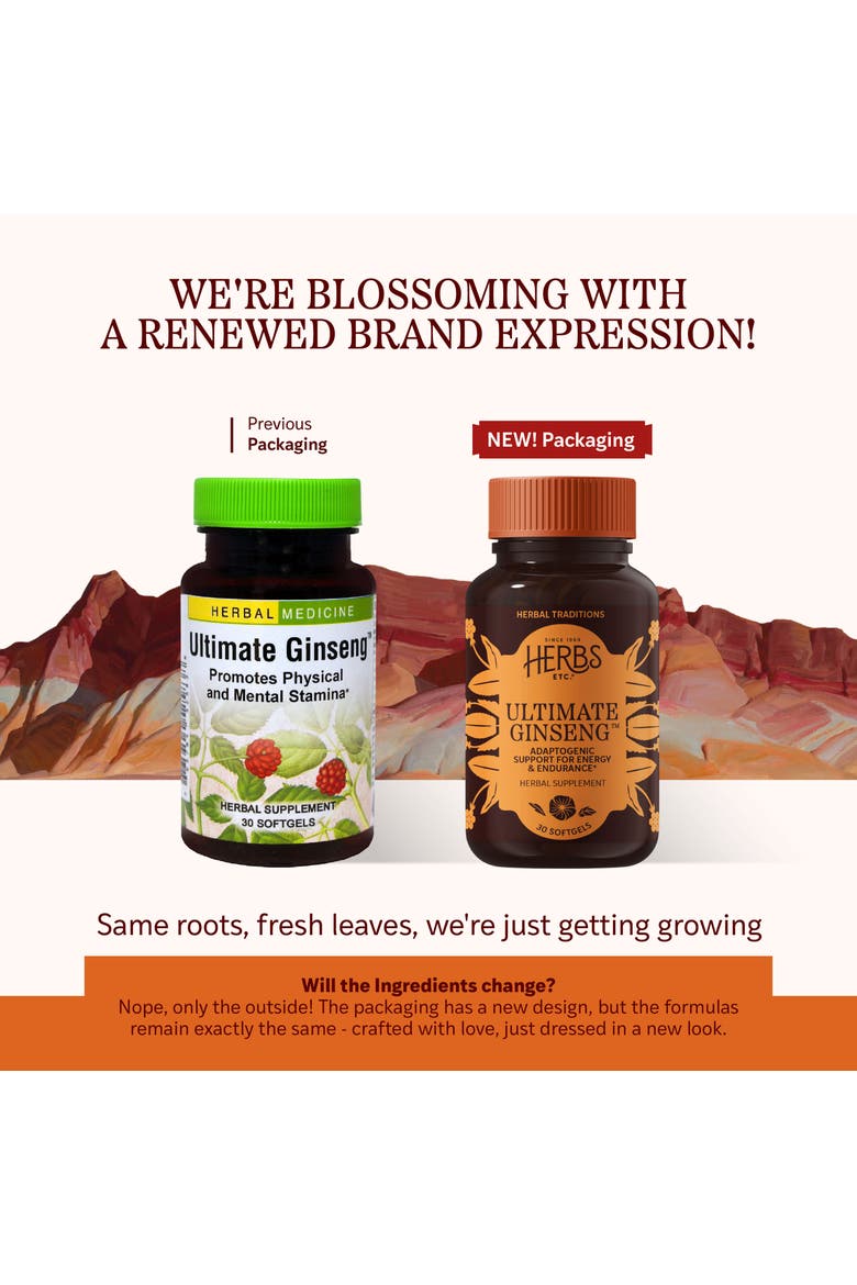 Ultimate Ginseng Softgels - Support Continuous Physical Activity - Aids Brain Health - Supports Daily Stamina for Physical & Intellectual Activity - Gluten-Free - 30 Softgels, Alternate, color, No Color