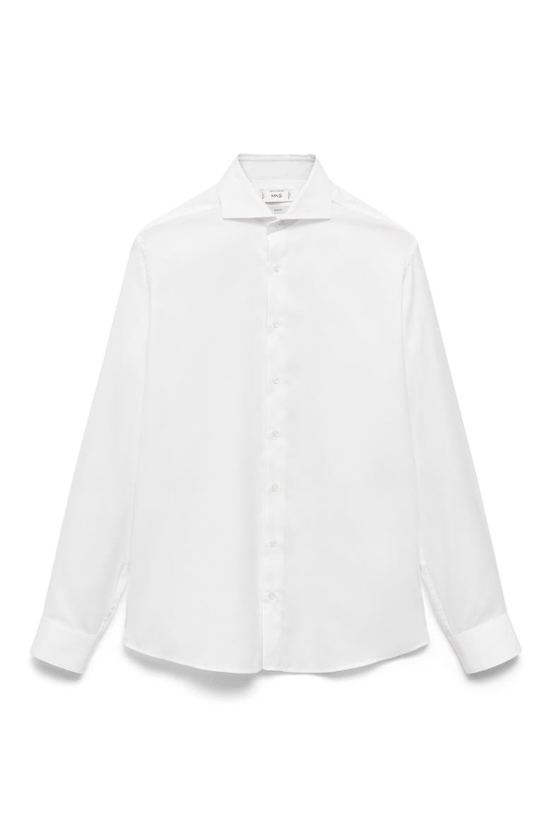 Slim Fit Button-Up Shirt, Alternate, color, WHITE