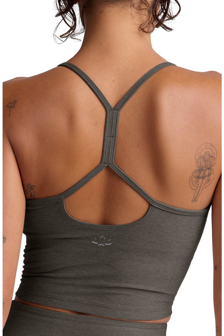 Space Dye Slim Racerback Crop Tank, Alternate, color, TRUE GRAY HEATHER