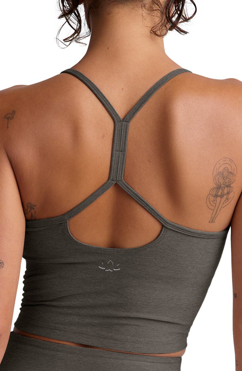 Space Dye Slim Racerback Crop Tank
