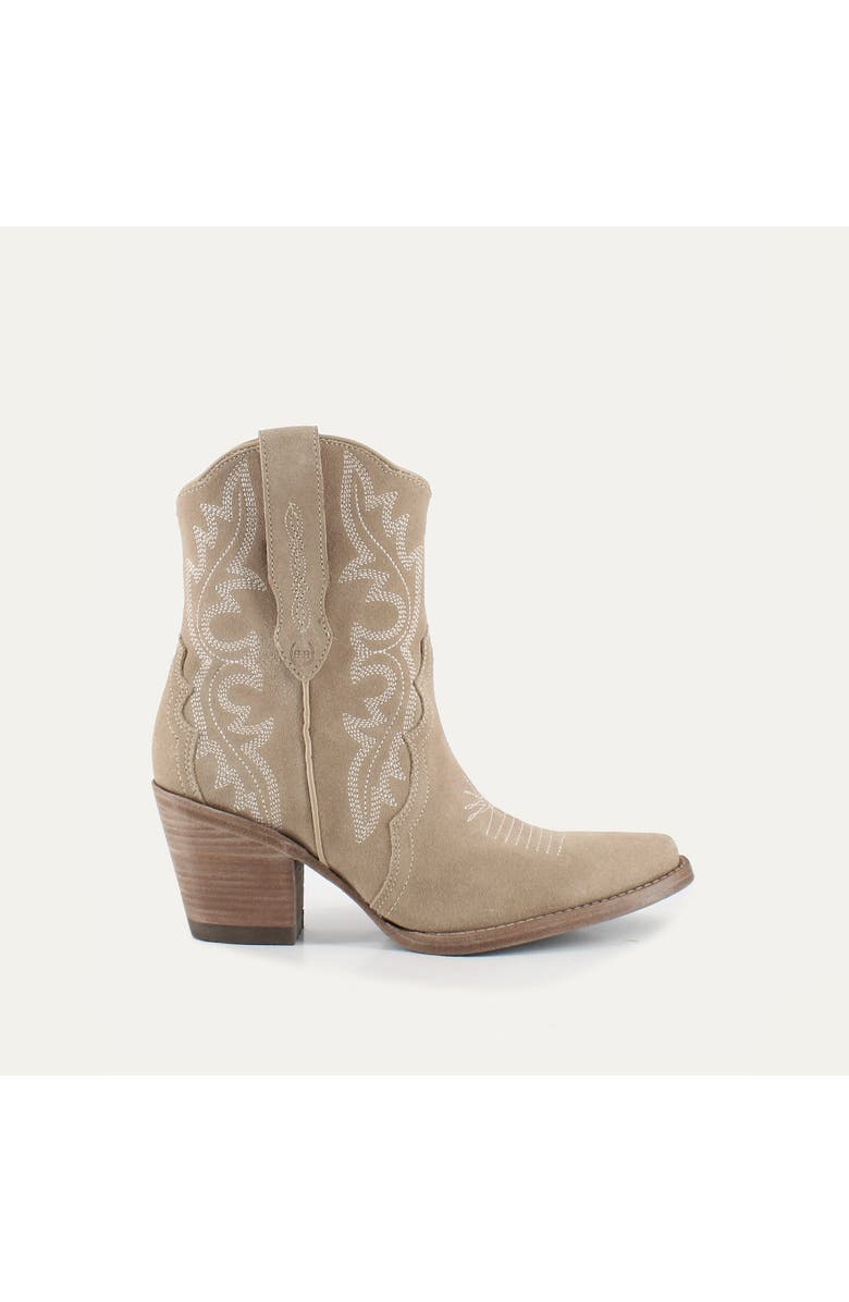 Buck & Brana Brooke Leather Boots, Main, color, Beige