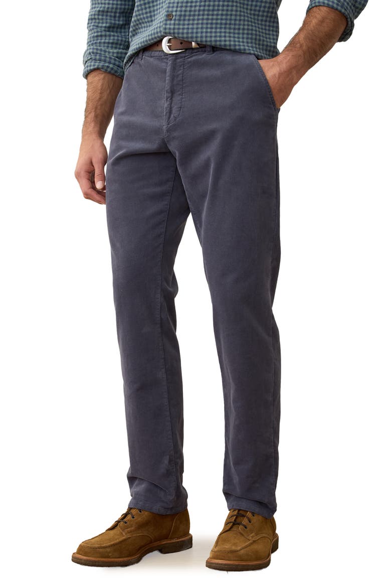 Saturday Slim Straight Leg Moleskin Chinos, Alternate, color, MOOD INDIGO